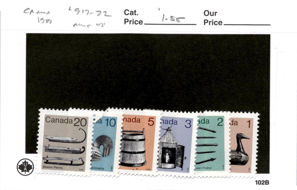 Canada, Postage Stamp, #917-922 Mint NH, 1982 (AE)