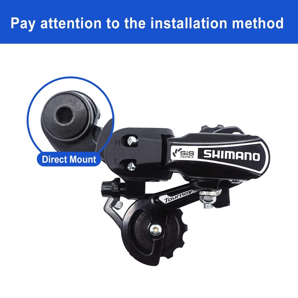 RD-TY21B 6/7 Speed Direct Mount Speed, Black-RD-TY21B-Direct