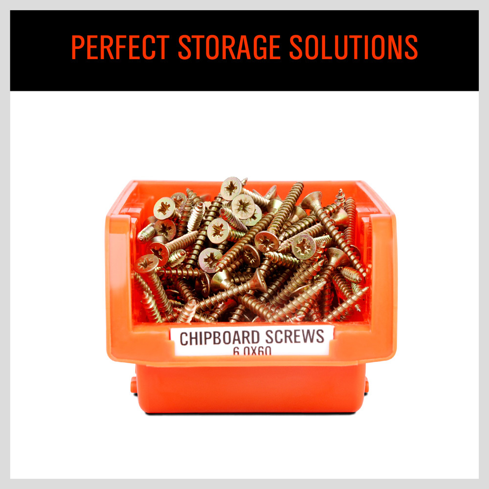 8 Bin Wall Mounted Parts Rack Stackable Bins Home Organize Tool Boxes Storage