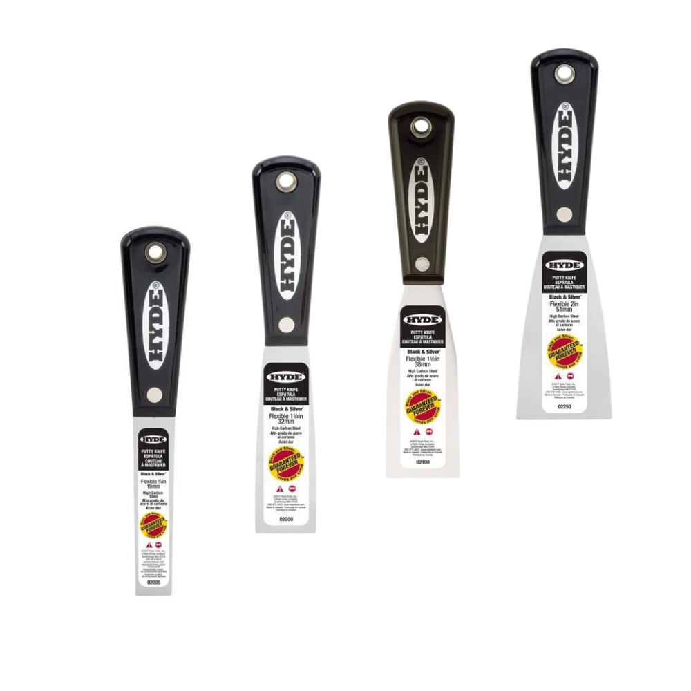 Hyde Tools - Flex Black & Silver Putty Knife