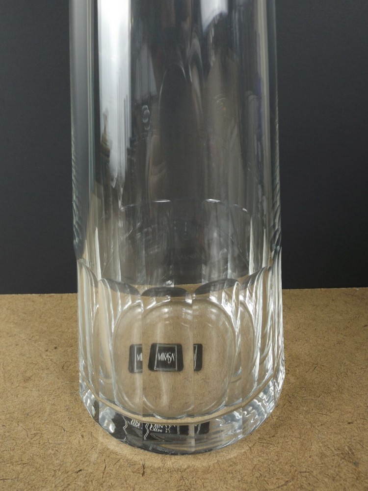 Mikasa Crystal Zenith Decanter Pointed Stopper Panel Cut