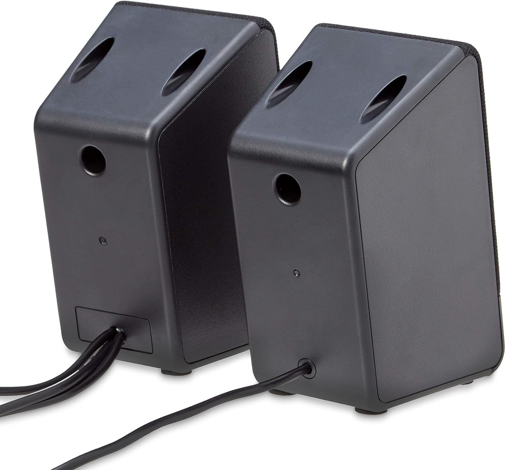 Usb-Powered Computer Speakers with Volume Control for Desktop or Laptop PC, Comp