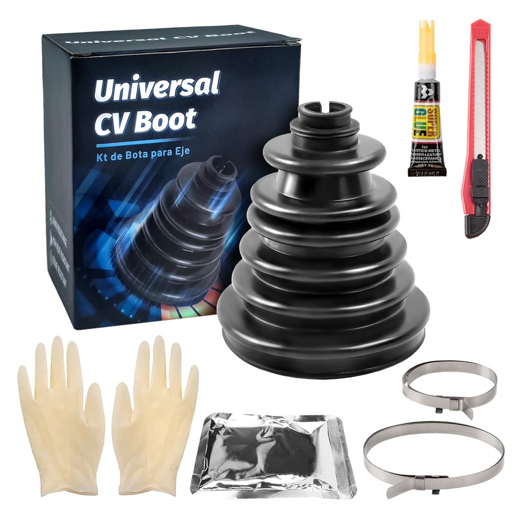 CVS18 CV Boot Split Constant Velocity Joint Gaiter Boot Replacement Kit, Incl...