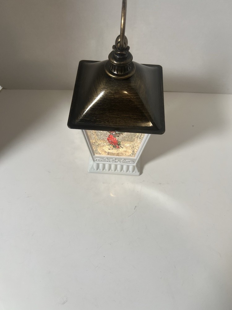 cardinal snow globe lantern