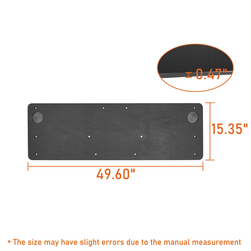 Rear Tailgate Board Black ABS Plastic Panel for Jeep Gladiator JT 2020-2026