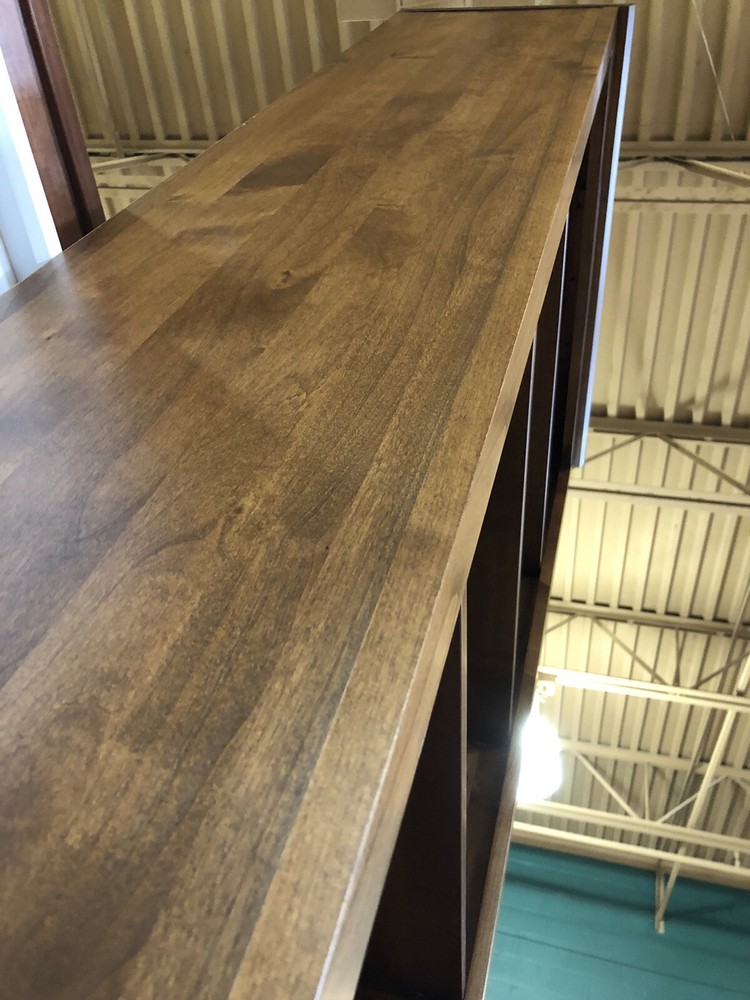 5 Shelf Bookcase - Solid Alder Wood.