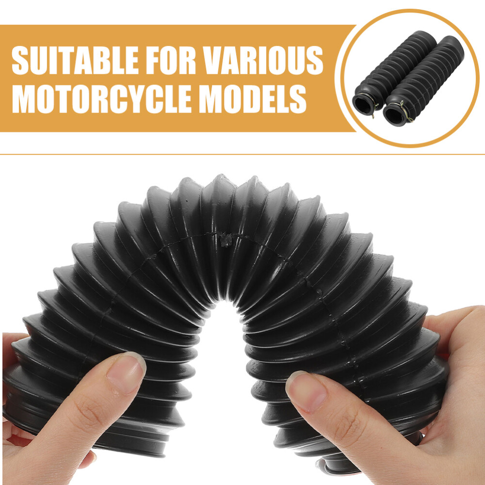 2pcs Front Fork Shock Absorber Covers Dust Protector Sleeves for Motorcycle