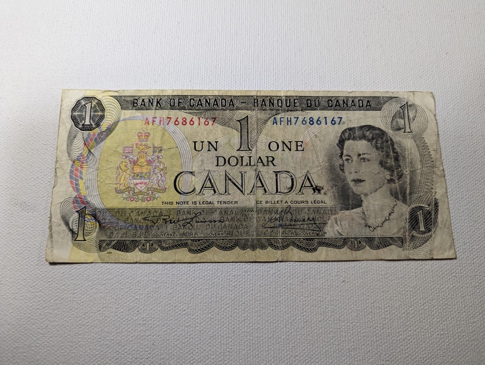 ONE DOLLAR CANADA 1973 CIRC Poor