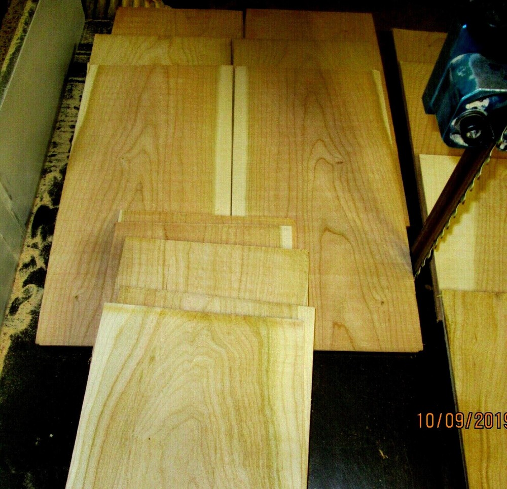 24 pcs. 1/4" x 5" x 12" cherry thin boards