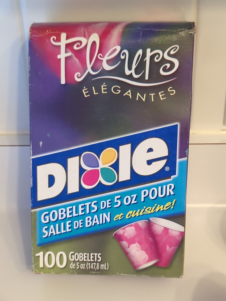 Open Box Dixie 5oz Cups BEAUTIFUL BLOOMS 49 Count Throwback Pack 2004 SEE PICS