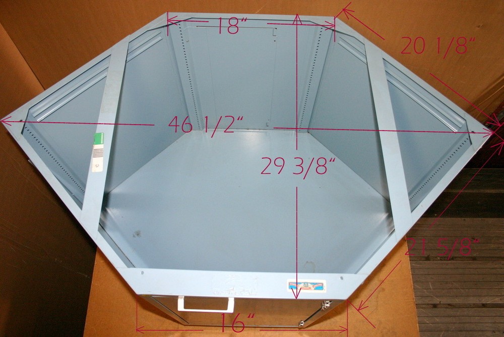 FISHER HAMILTON LABORATORY BASE CORNER UNIT, CASEWORK, BLUE MIST (BM), 30" HIGH