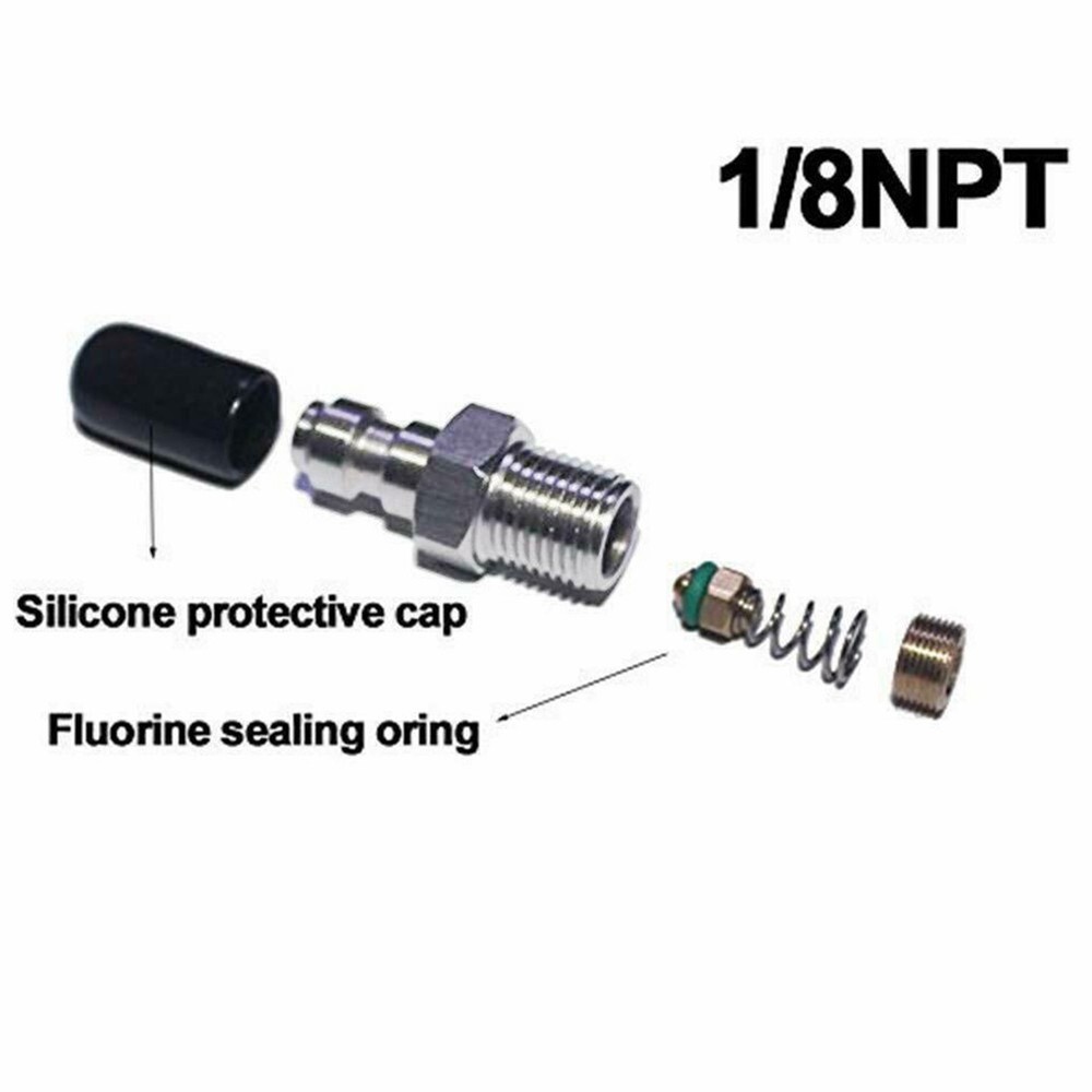 Accessories PCP 8mm Quick Release Disconnect Coupler,1/8NPT Male Thread Fitting