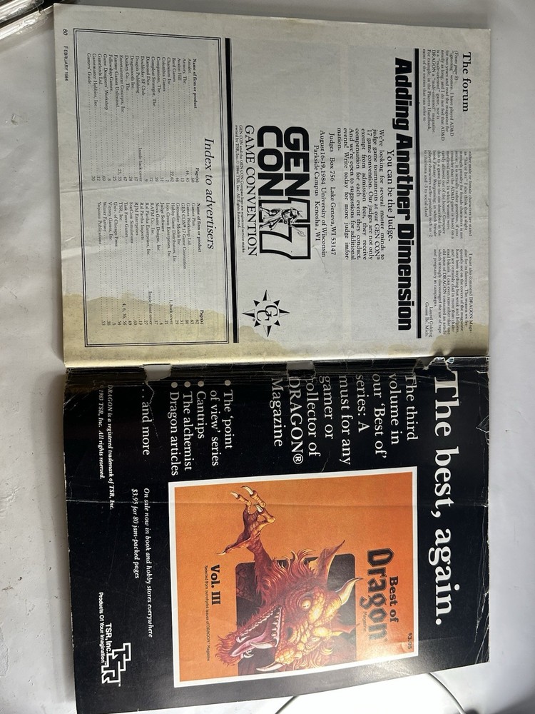 TSR: Dragon Magazine: Issue • #82