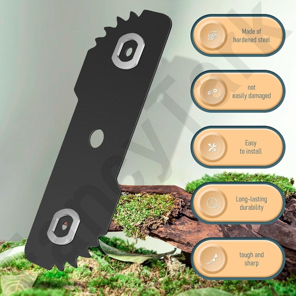 2-Pack EB-007 Edge Hog Heavy-Duty Edger Replacement Blades Compatible with...