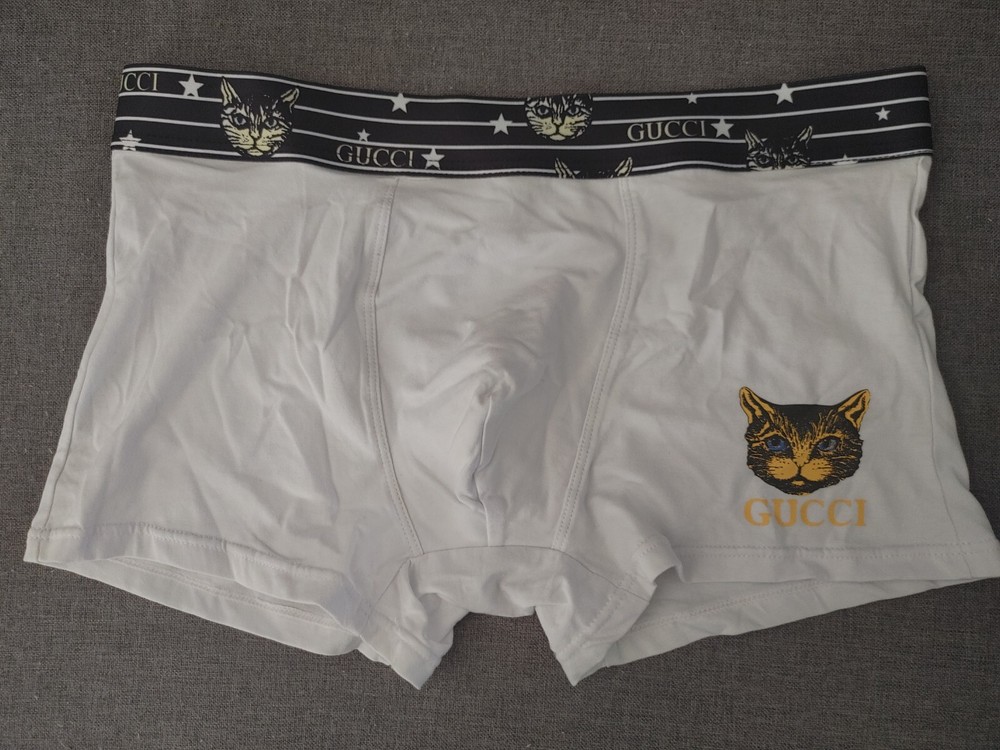 Boxer Brief luxury underwear men White Large