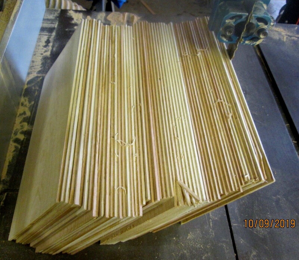 24 pcs. 1/4" x 5" x 12" cherry thin boards