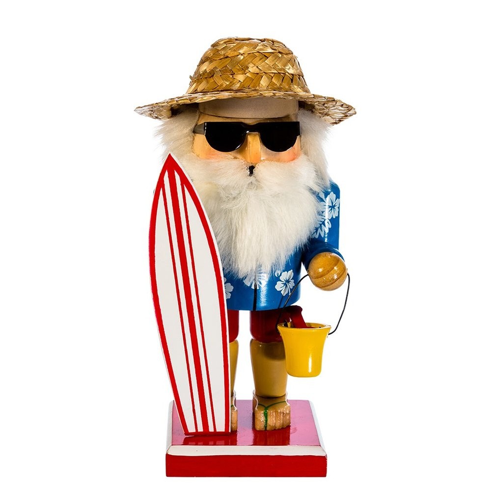 Kurt S. Adler 8" Surfer Santa Nutcracker