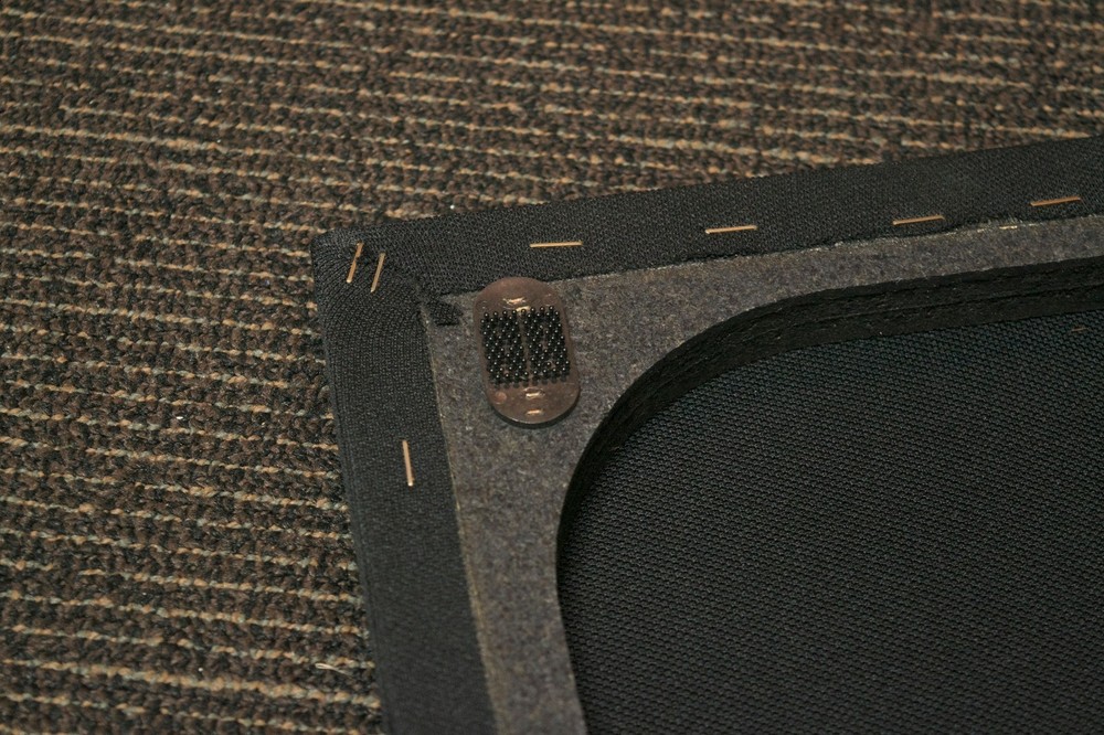 Black Cloth 26" x 14" Bookshelf Speaker Cover
