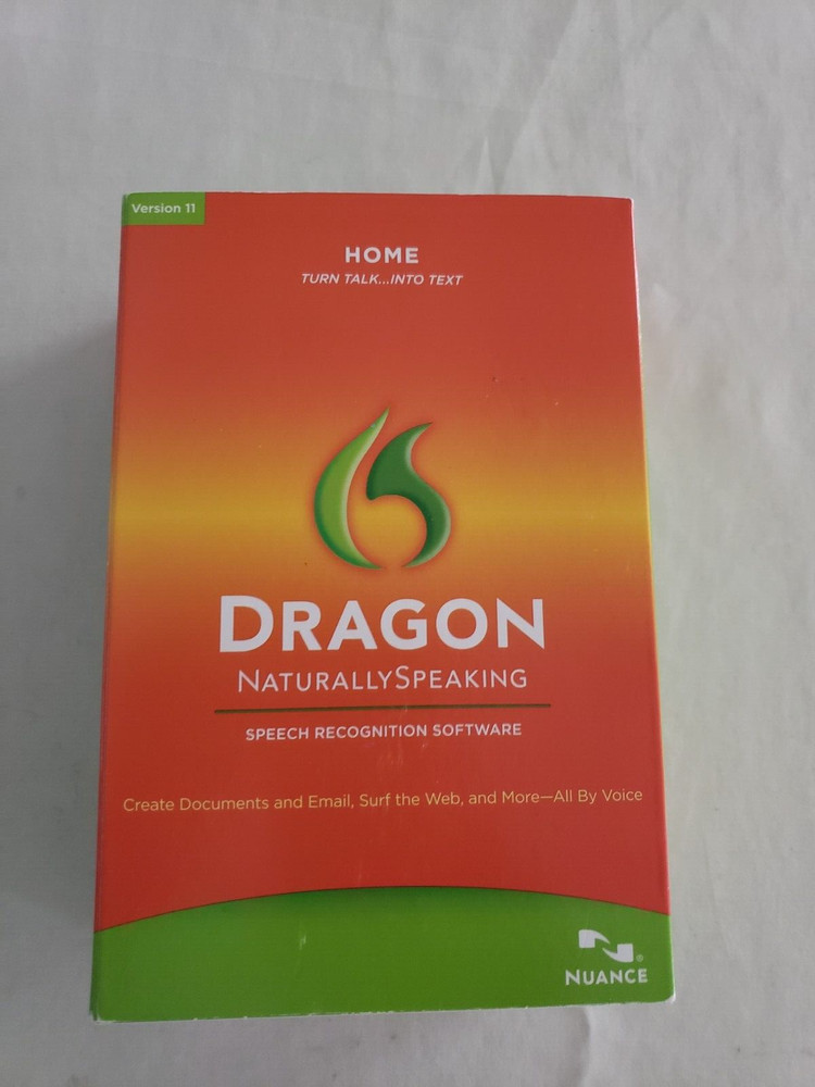Dragon Naturally Speaking Home Version 11 Speech Recognition Software Microphone