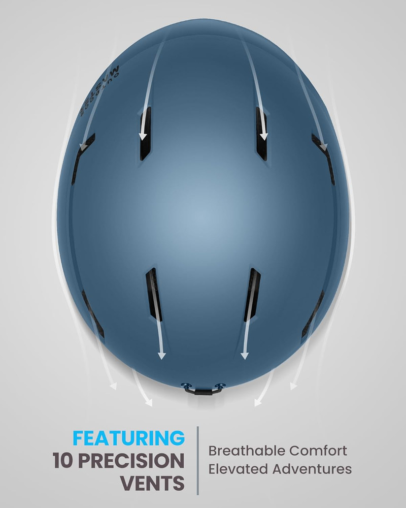 Ski Helmet Setsnowboard Helmet with Goggles for Adults - Durable PC Shell Prot