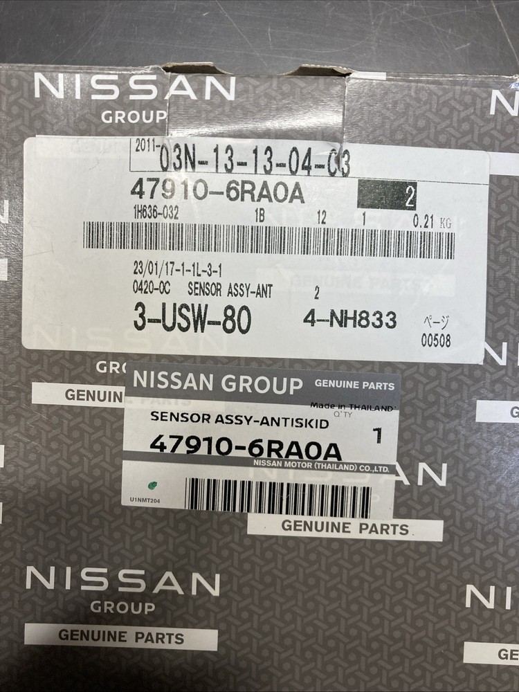 Nissan 47910-6RA0A Sensor Assy-Antiskid