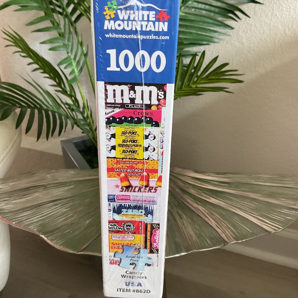 White Mountain 1000 Candy Wrapper Colorful Puzzle
