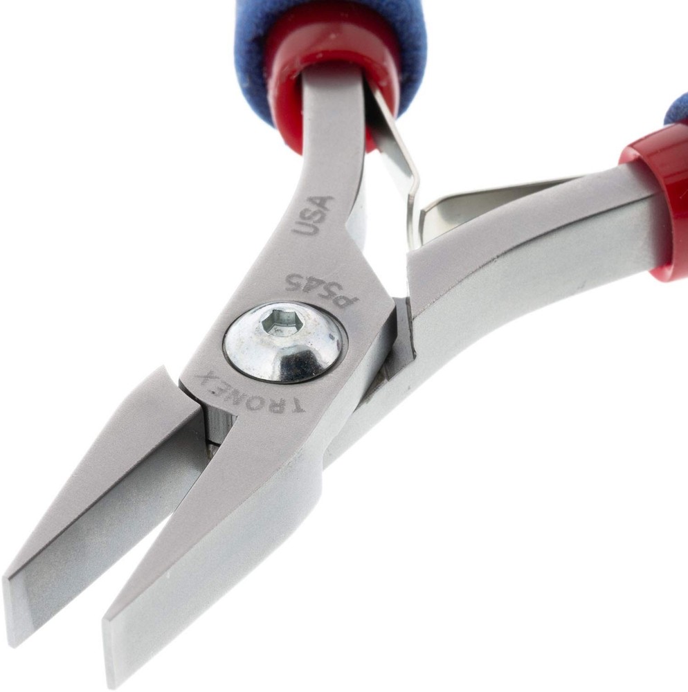 Pliers – Tronex Flat Nose – Short, Wide Smooth Jaw (Standard Handle)