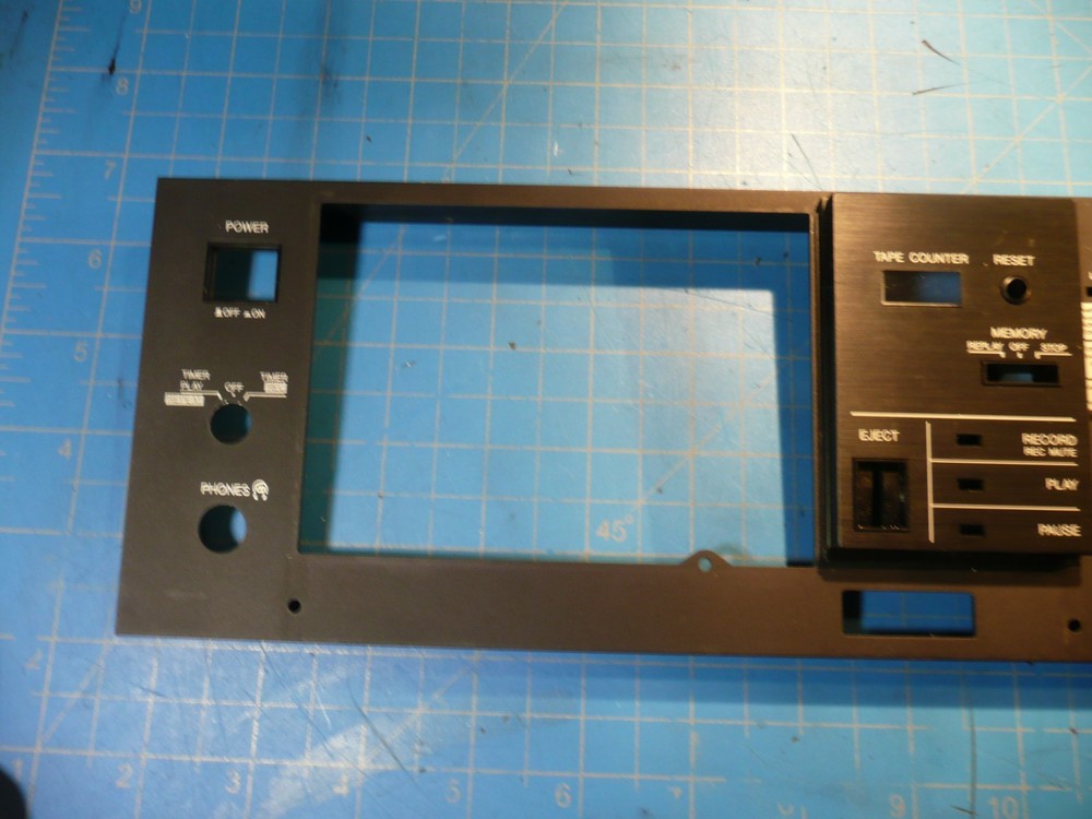 Aiwa AD-M700BU Cassette Deck Replacement Parts Front Face Panel Plate