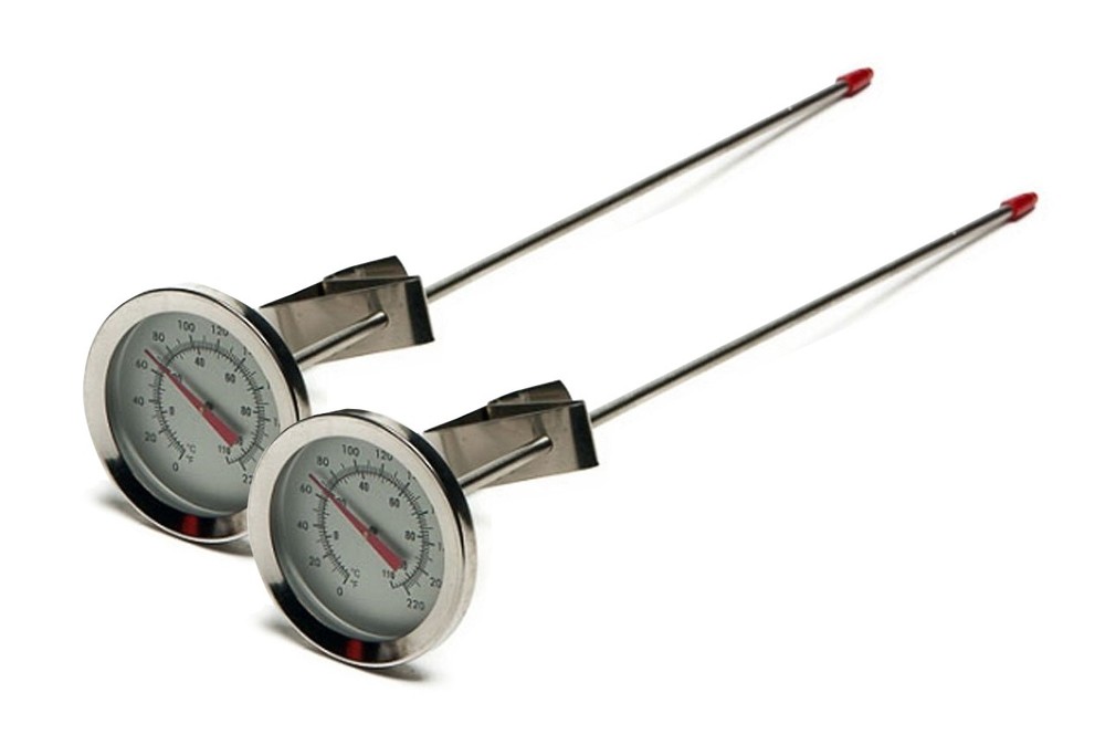 12" SS Dial Thermometer Homebrewing Brew Kettle Brew Pot, Pack of 2