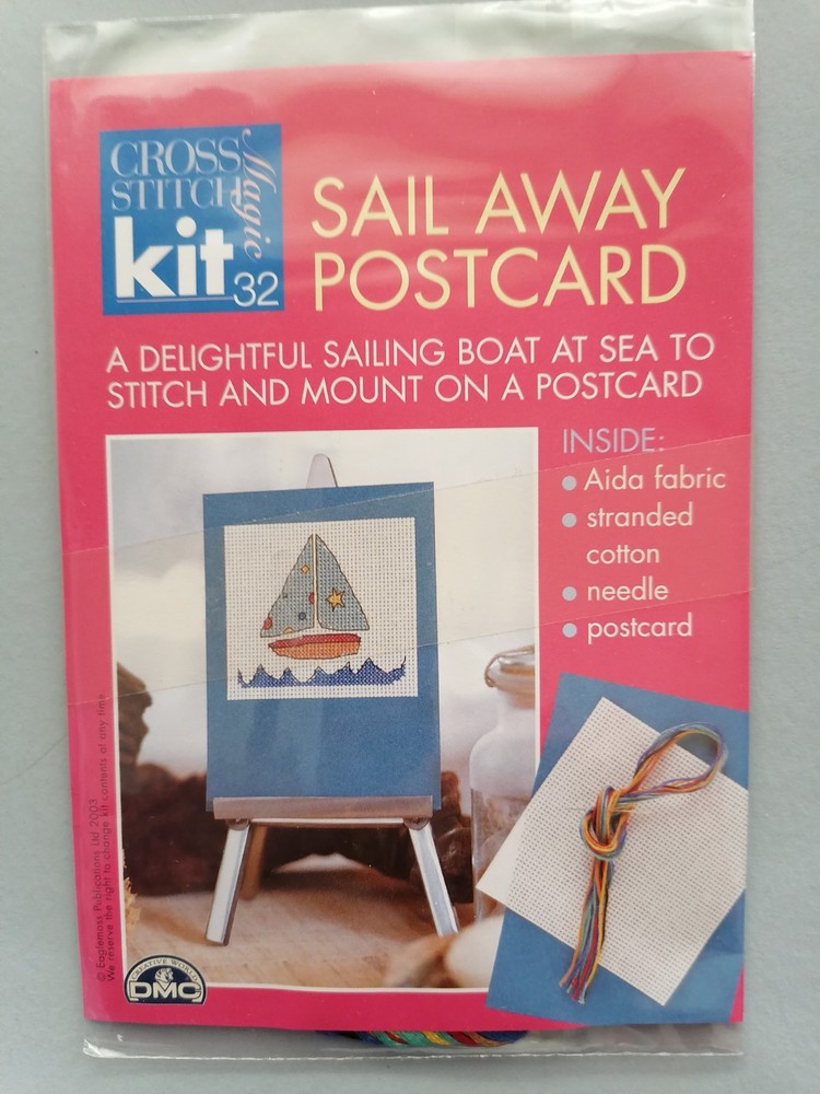 SAIL AWAY - Counted Cross Stitch Magic Kit with Chart, DMC - from Issue 32