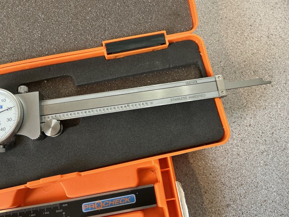 PROCHECK 6” DIAL CALIPER & 8” DIGITAL CALIPER TOOLMAKER MACHINIST TOOLS