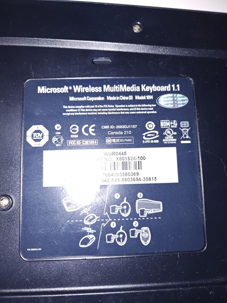 Microsoft Wireless Optical Desktop 1000 Keyboard & Mouse BV3-00003 NEW-OPEN BOX
