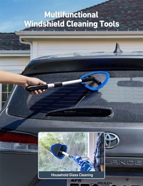 Windshield Cleaning Tool, Car Window Cleaner Windshield Cleaner with 8