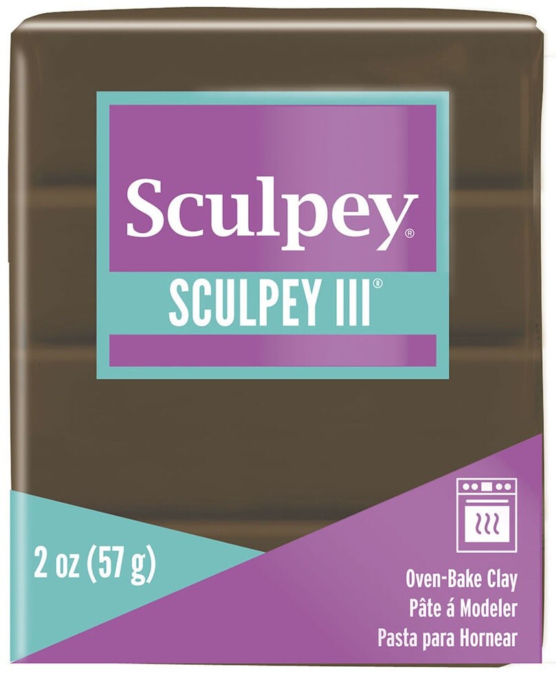 Sculpey III Polymer Clay 2oz Suede Brown