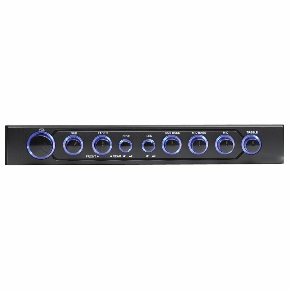 Autotek Car Audio Equalizer 4-Band / 9-Volt Line-Driver Multiple-Source Signal