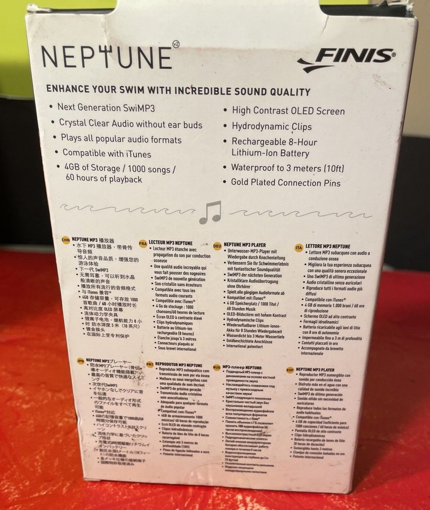 Finis Neptune Underwater MP3 Player