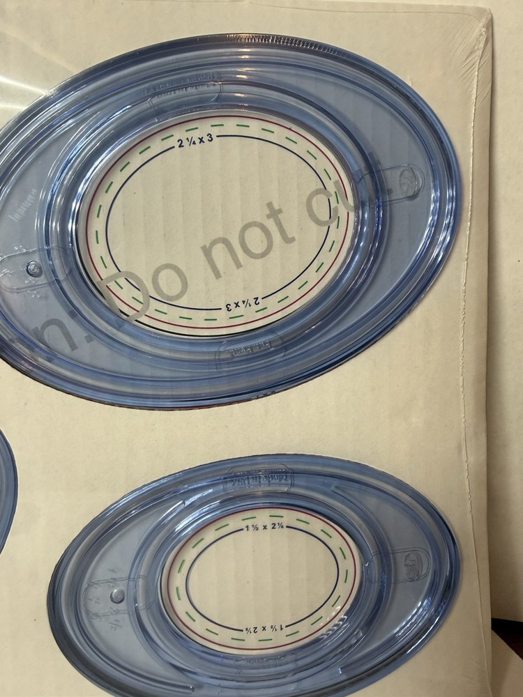 Creative Memories Lot - Custom Cutting System Blade Cartridge Oval Patterns Set
