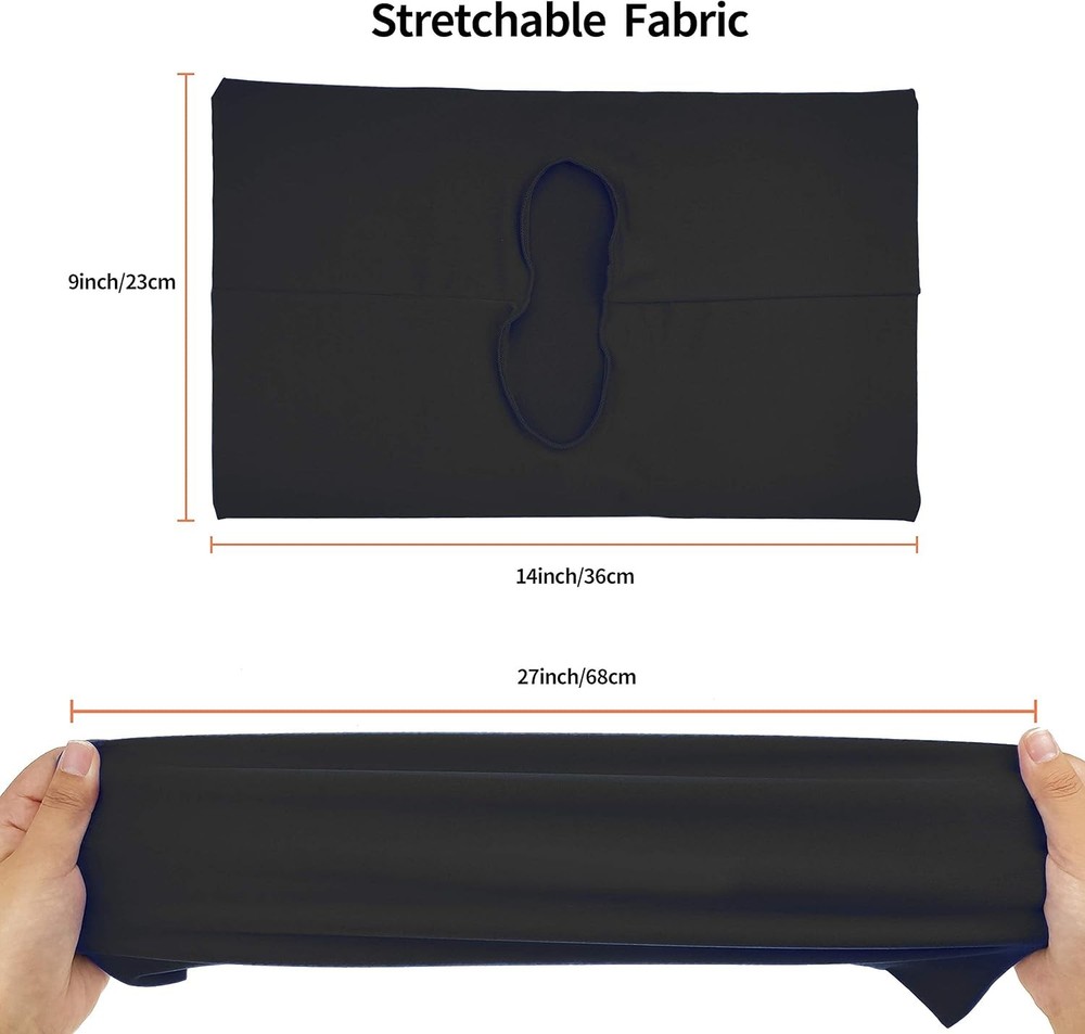Black Stretchable Jumbo Book Sleeve Covers, Washable Reusable