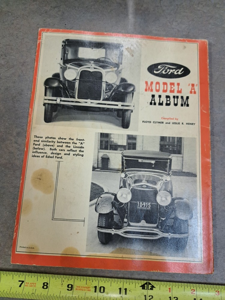 Clymer Ford Model "A" Album Book