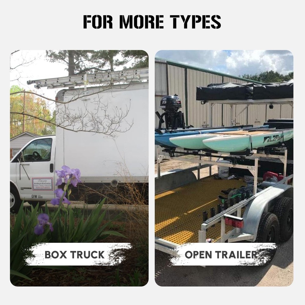 Trailer Ladder Rack Adjustable 4-8.5 Ft