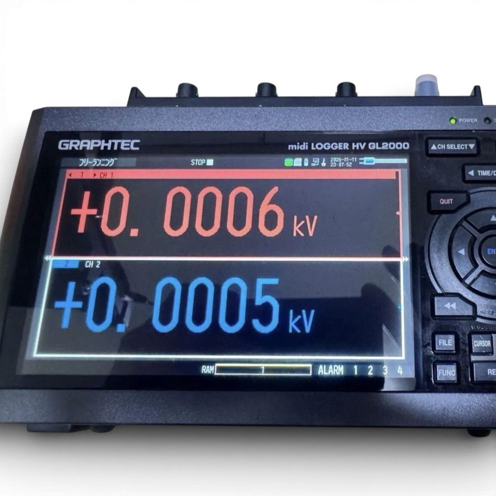 GRAPHTEC GL2000 High-Voltage High-Speed 4-Channel Data Logger Used