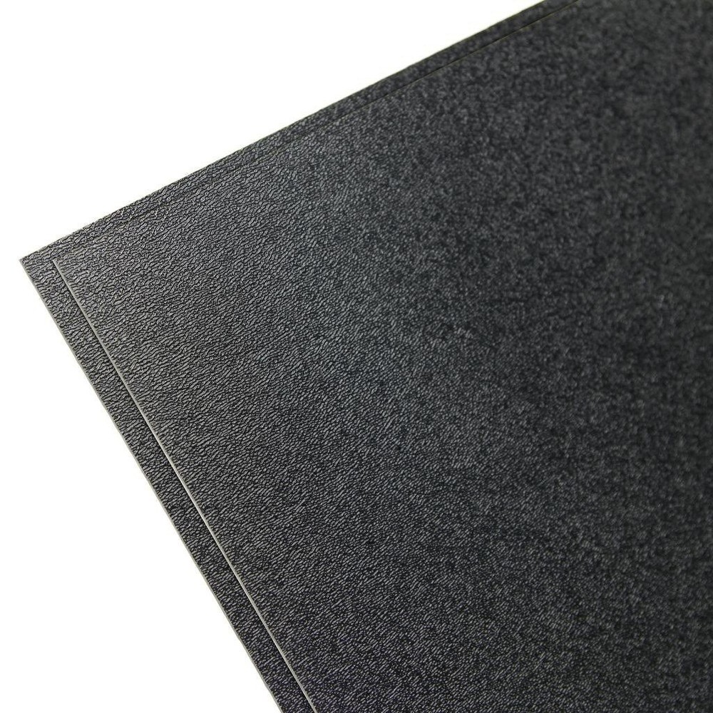 ABS Textured Plastic Sheet Black 12x12 Inch 1/4 Thick Panel DIY Material