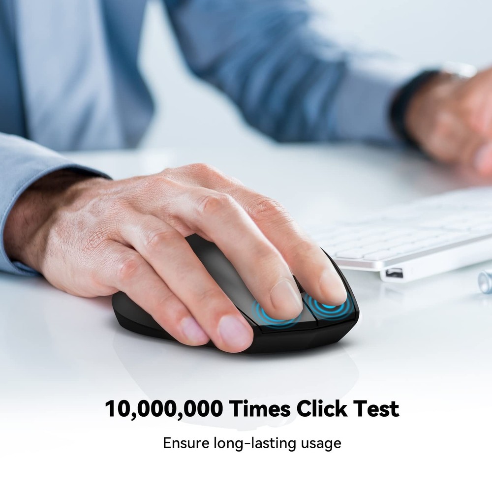 Bluetooth Mouse, 4800 DPI Wireless Mouse, 2-Year Battery 6 Adjustable DPI, 6 ...