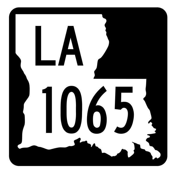 Louisiana State Highway 1065 Sticker Decal