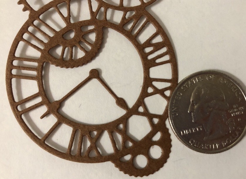 CLOCK GEARS Die-Cuts(6pc)Steampunk •Cogs•Sprocket•Earthtone•Machine •Antique