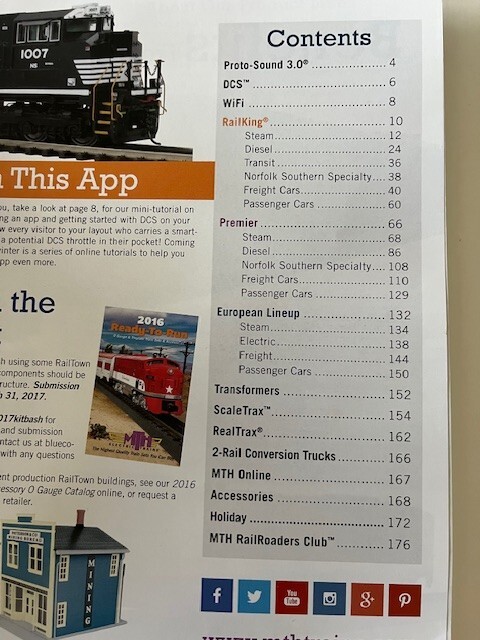 MTH ELECTRIC TRAINS - 2017 - VOLUME 1 & VOLUME 2 - 2 Train Catalogs!