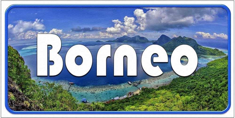Borneo Novelty Car License Plate