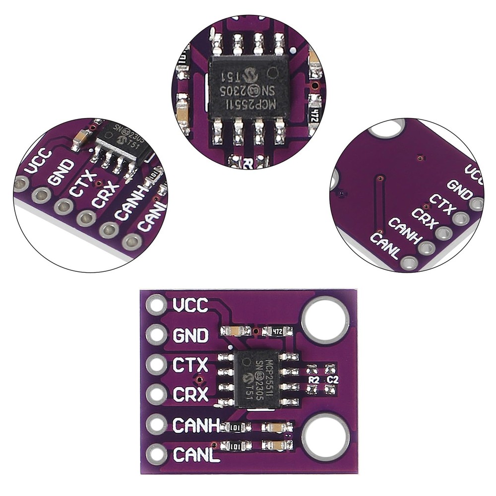 6 PCS MCP2551 High Speed CAN Protocol Controller Bus Interface Module Board