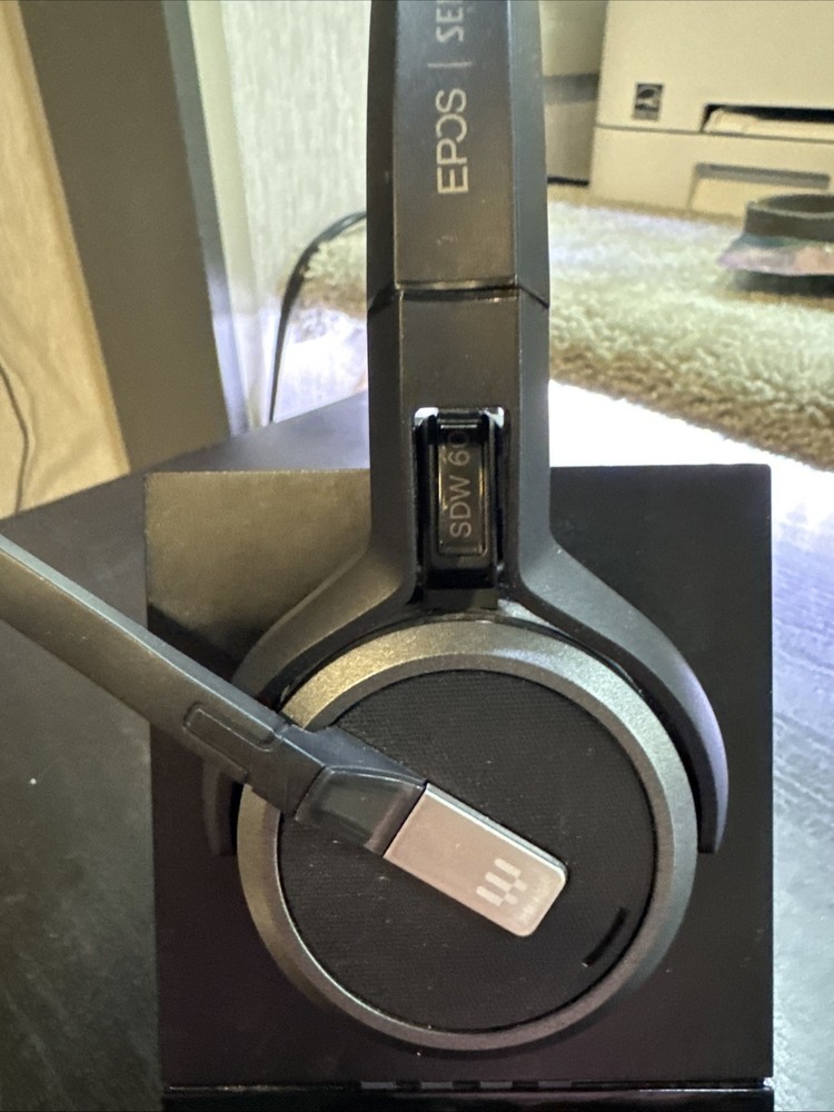 Sennheiser EPOS SDW60 Headset, SDW 3 BS Base, And BTD 800 USB Bluetooth Bundle