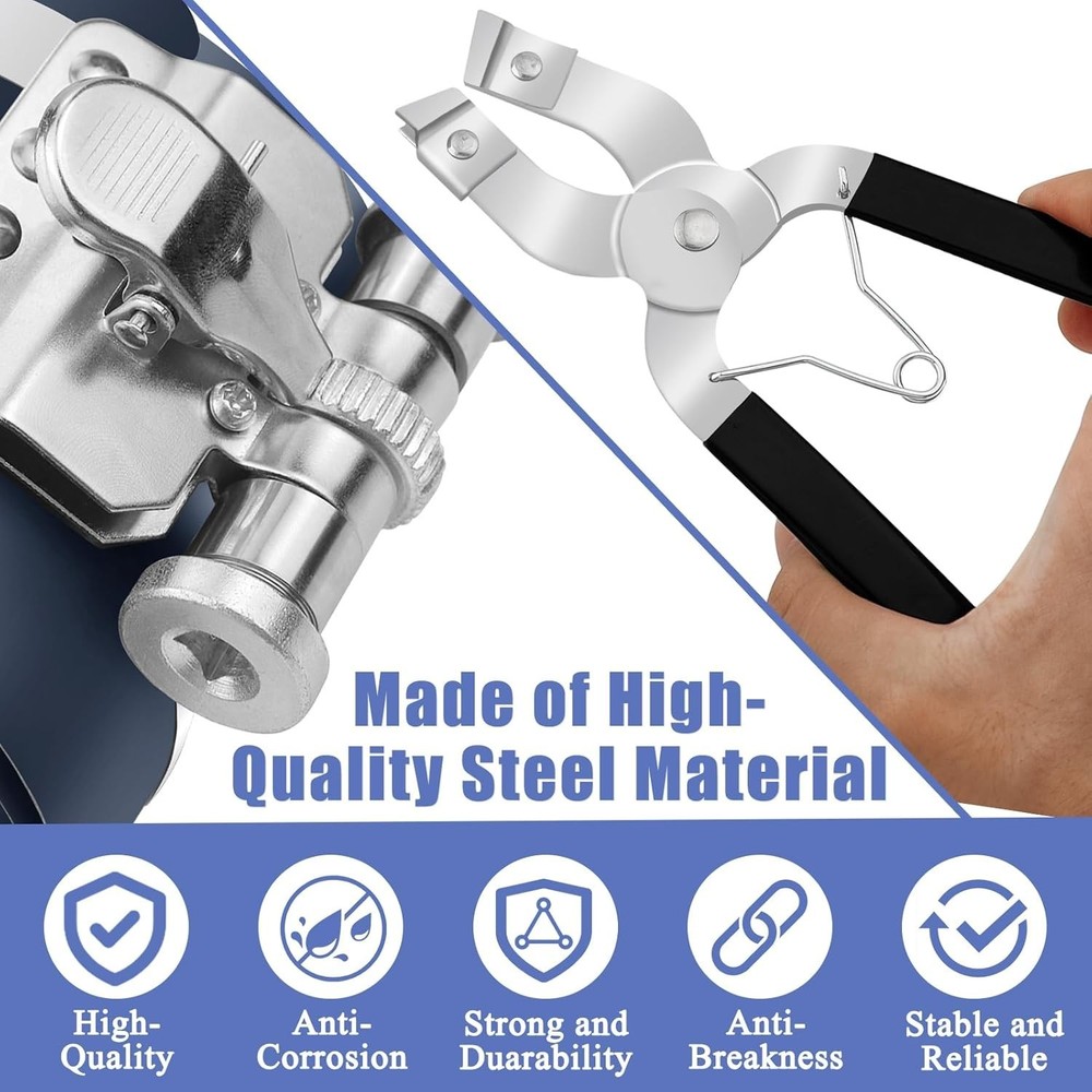 Adjustable Piston Ring Compressor & Installer Set for Car Engines